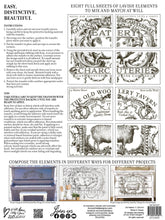 Load image into Gallery viewer, Cotswolds IOD Transfer - Eight 12" x 16" Pages, Image Transfer, Rub-On Image by Iron Orchid Designs