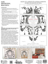 Load image into Gallery viewer, Cosette IOD Transfer - Eight 12" x 16" Pages, Image Transfer, Rub-On Image by Iron Orchid Designs