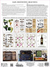 Load image into Gallery viewer, Cheers IOD Transfer - Eight 12" x 16" Pages, Image Transfer, Rub-On Image by Iron Orchid Designs