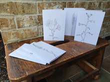 Load image into Gallery viewer, Blank Cards for Stamping, Transfers and More| 10 Cards with Envelopes | Kraft or White
