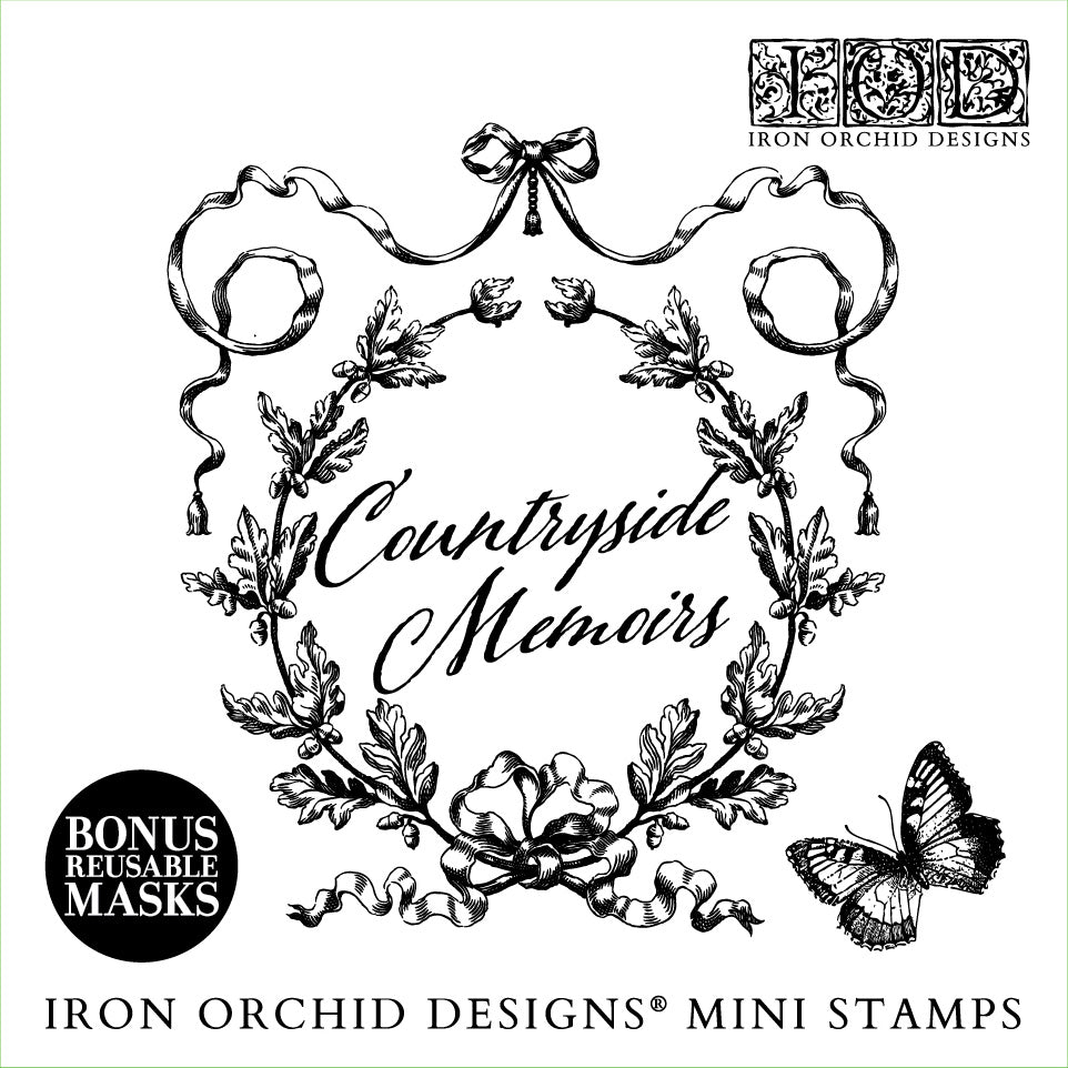 Countryside Memoirs 6x6 IOD Stamp