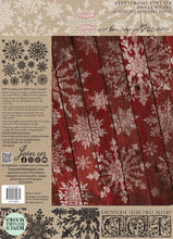 Load image into Gallery viewer, Vintage Snowflakes 12x12 IOD Stamp
