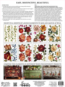 Collage de Fleurs - 8 Page Iron Orchid Designs Decor Transfer™
