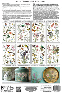 Wilde Bloemen IOD Transfer 8-Page, 8x12 Pad