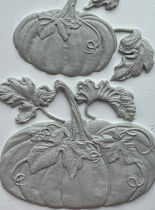 Hello Pumpkin 6" x 10" Food Safe Silicone Decor Mould (mold) by Iron Orchid Designs