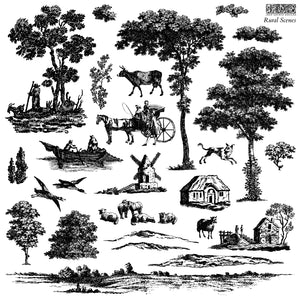 Rural Scenes Two-Page IOD Stamp