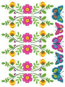 Vida Flora IOD 8 Page IOD Paint Inlay - RETIRED