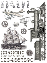Load image into Gallery viewer, Exploration IOD Transfer - Eight 12" x 16" Pages, Image Transfer, Rub-On Image by Iron Orchid Designs
