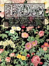 Load image into Gallery viewer, IOD Rose Botanical Transfer
