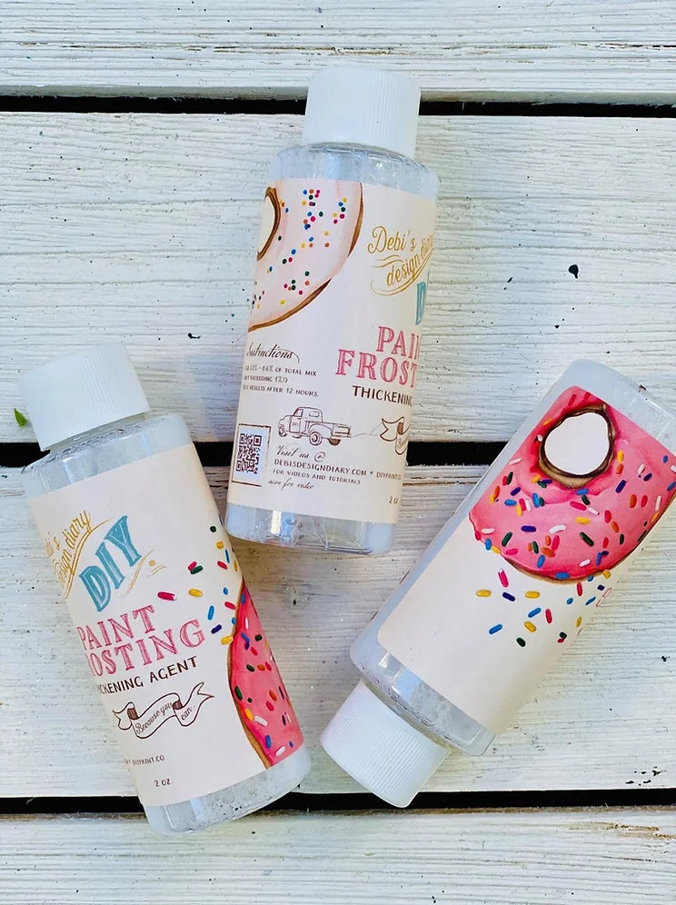 Top Coat – Paint Frosting - Thickening Agent by Debi's Design Diary's DIY Paint