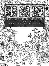 Load image into Gallery viewer, Winter's Song IOD Transfer - Four 12" x 16" Pages, Image Transfer, Rub-On Image by Iron Orchid Designs
