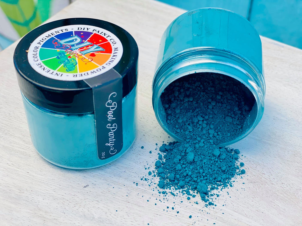 Making Powder – in Pool Party by Debi's Design Diary's DIY Paint