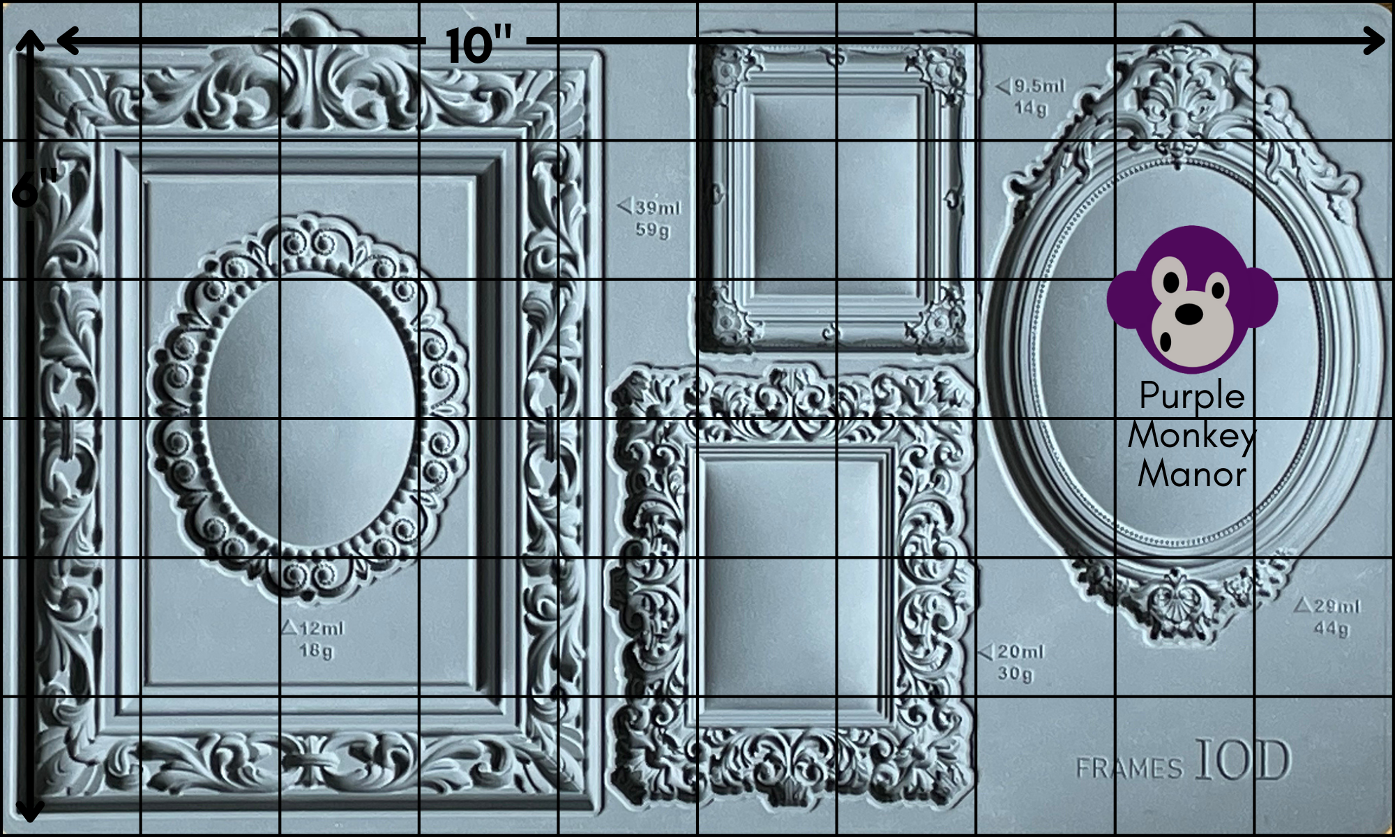 Frames IOD Moulds - Iron Orchid Design