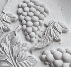 A zoomed in image of castings from the IOD Grapes Mould