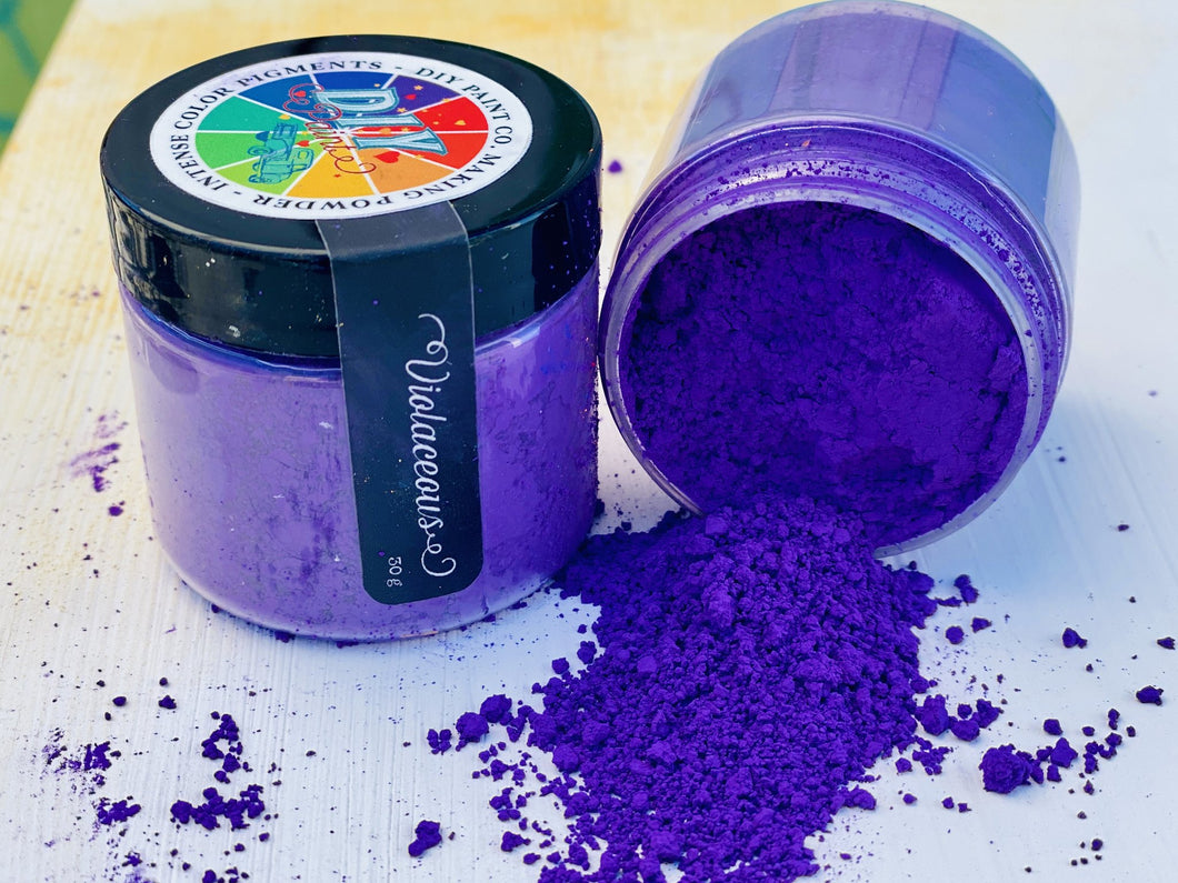 Making Powder in Violaceous by DIY Paint