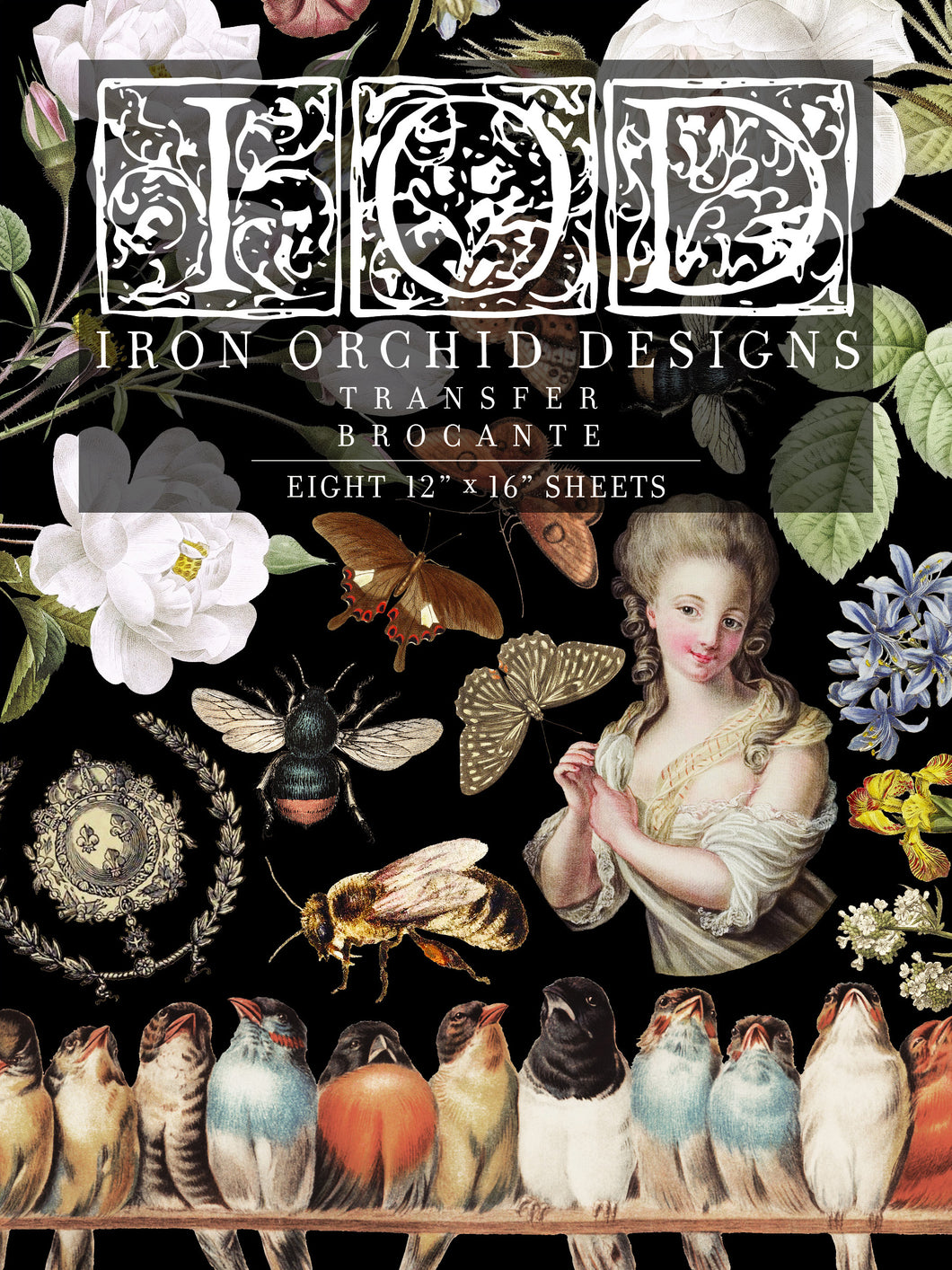 Brocante - 8 Page Iron Orchid Designs Decor Transfer
