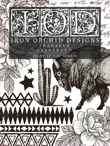 Desperado - 8 Page Iron Orchid Designs Decor Transfer™ - RETIRED