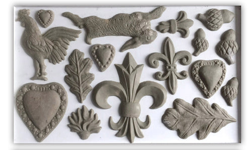 Individual castings of each cavity of the IOD Fleur de Lis mould.