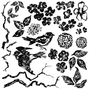 Birds, Blossom and Branches Decor Stamp - RETIRED