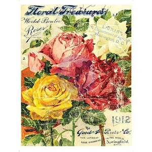 Floral Treasure - 1st Generation Iron Orchid Designs Transfer 24" x 36"