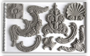 Castings from each cavity of the IOD Classic Elements Mould