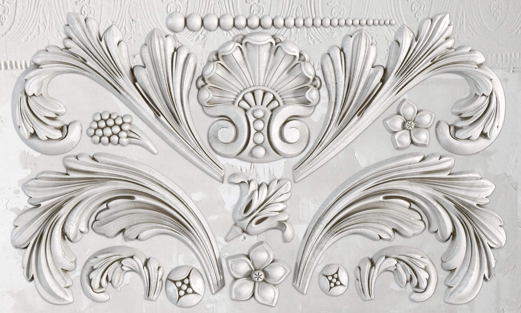 Acanthus Scroll Food Safe Silicone Mould