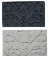 Load image into Gallery viewer, An image of the IOD Acanthus mould and all of the castings that this mould produces.
