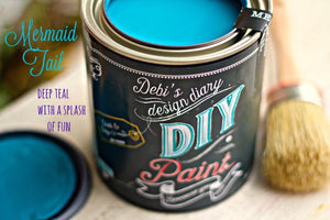 DIY Paint – Mermaid Tale - Clay Paint by Debi's Design Diary, Chalk Paint, No VOC Paint