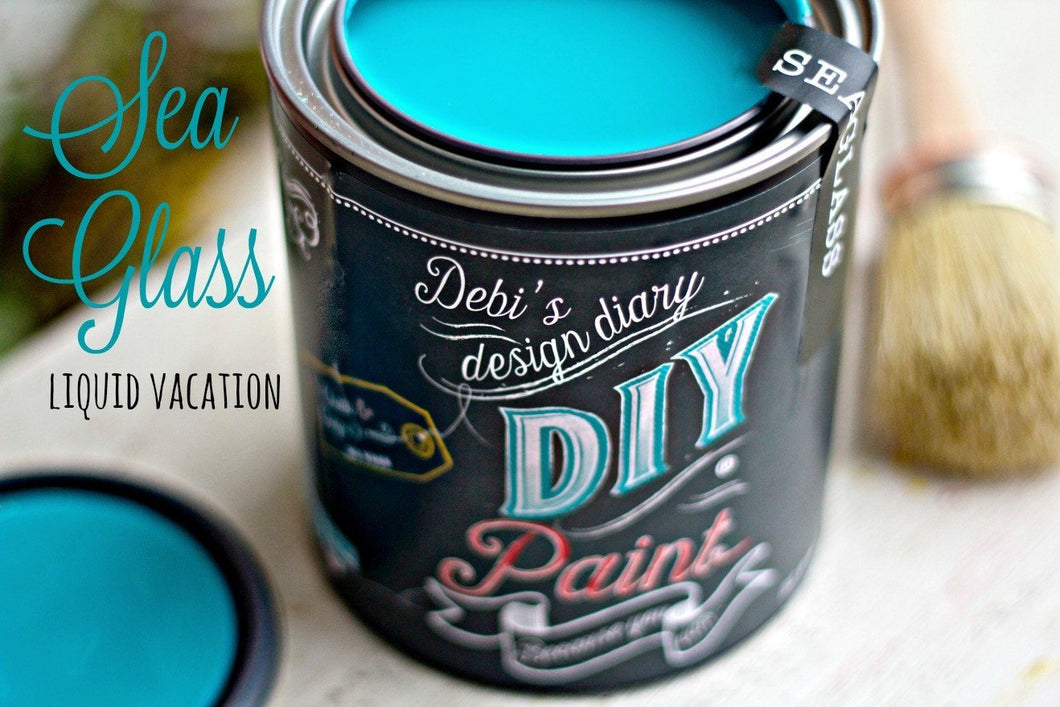 DIY Paint – Sea Glass - Clay Paint by Debi's Design Diary, Chalk Paint, No VOC Paint