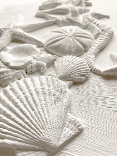 A composition created from the IOD Sea Shells mould.